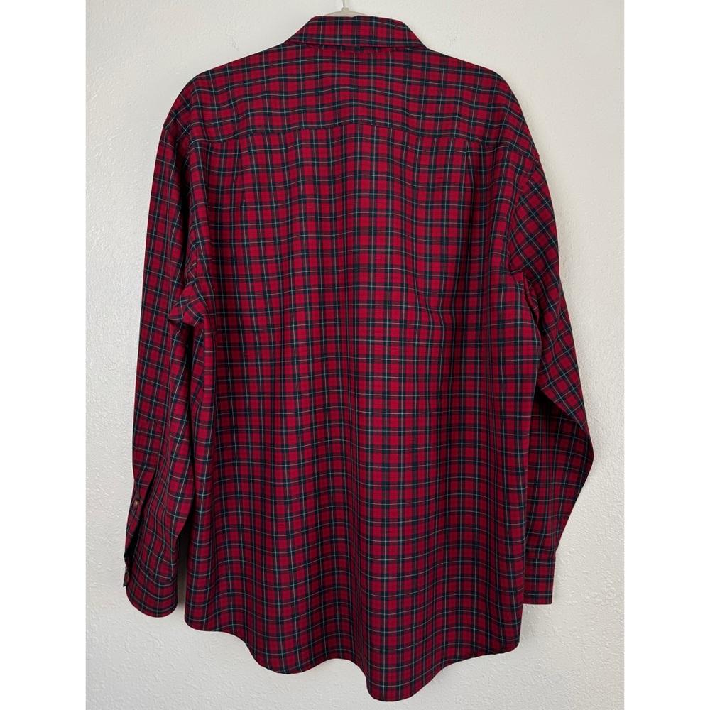 Vintage Sir Pendleton wool ruthven tartan plaid red button down shirt L - Picture 6 of 11